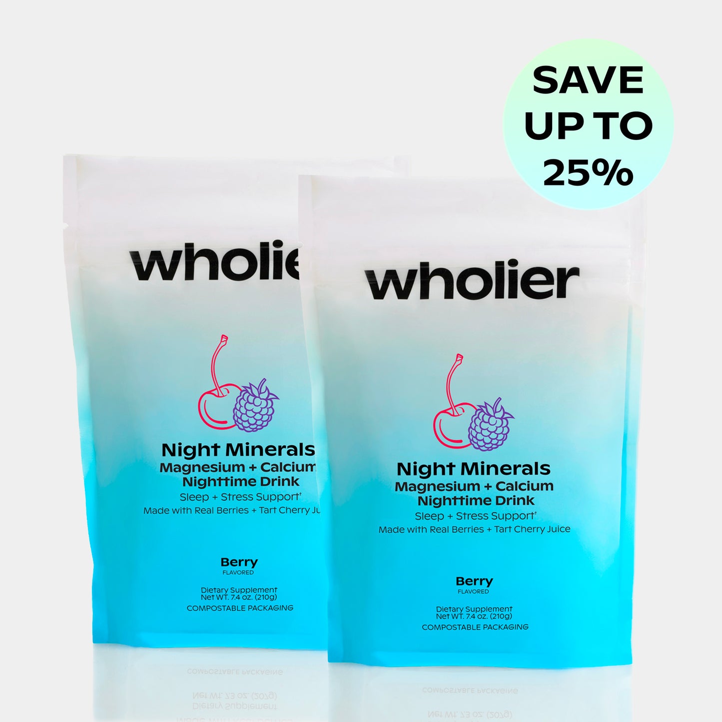 Night Minerals Magnesium + Calcium Drink: 2-Month Bundle